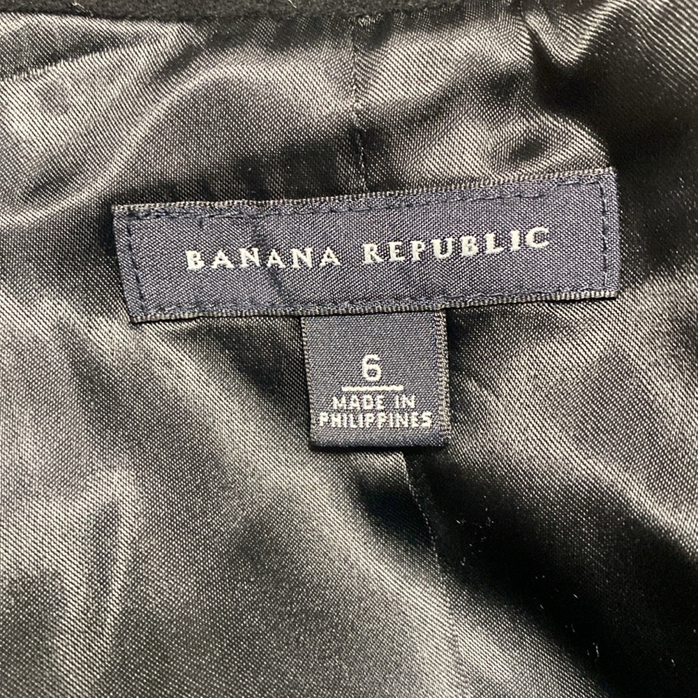 Banana Republic black velour blazer jacket size 6 - Picture 10 of 11